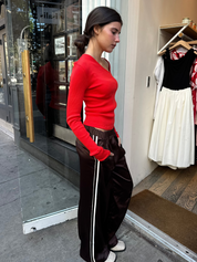 Abrams Track Pants in Chocolate