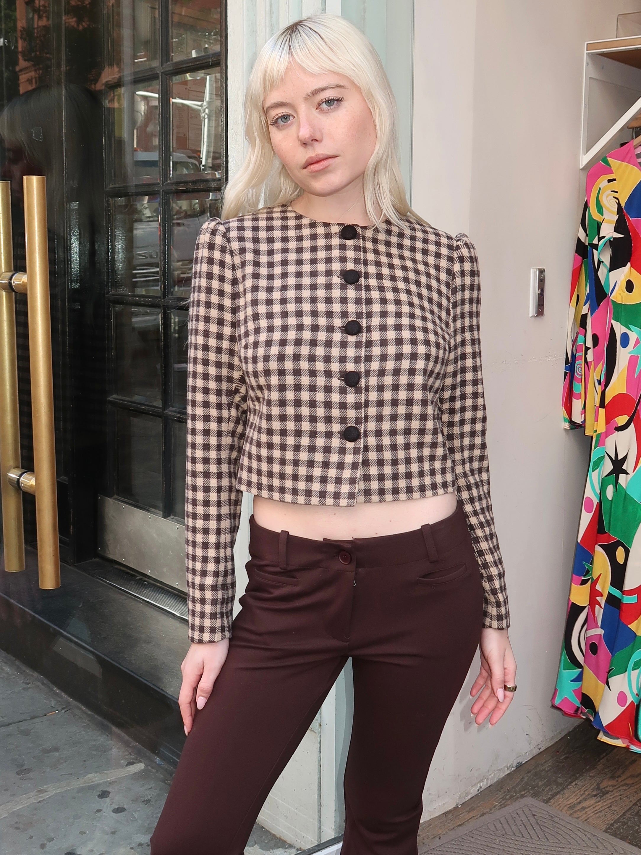Celeste Jacket in Twill Check