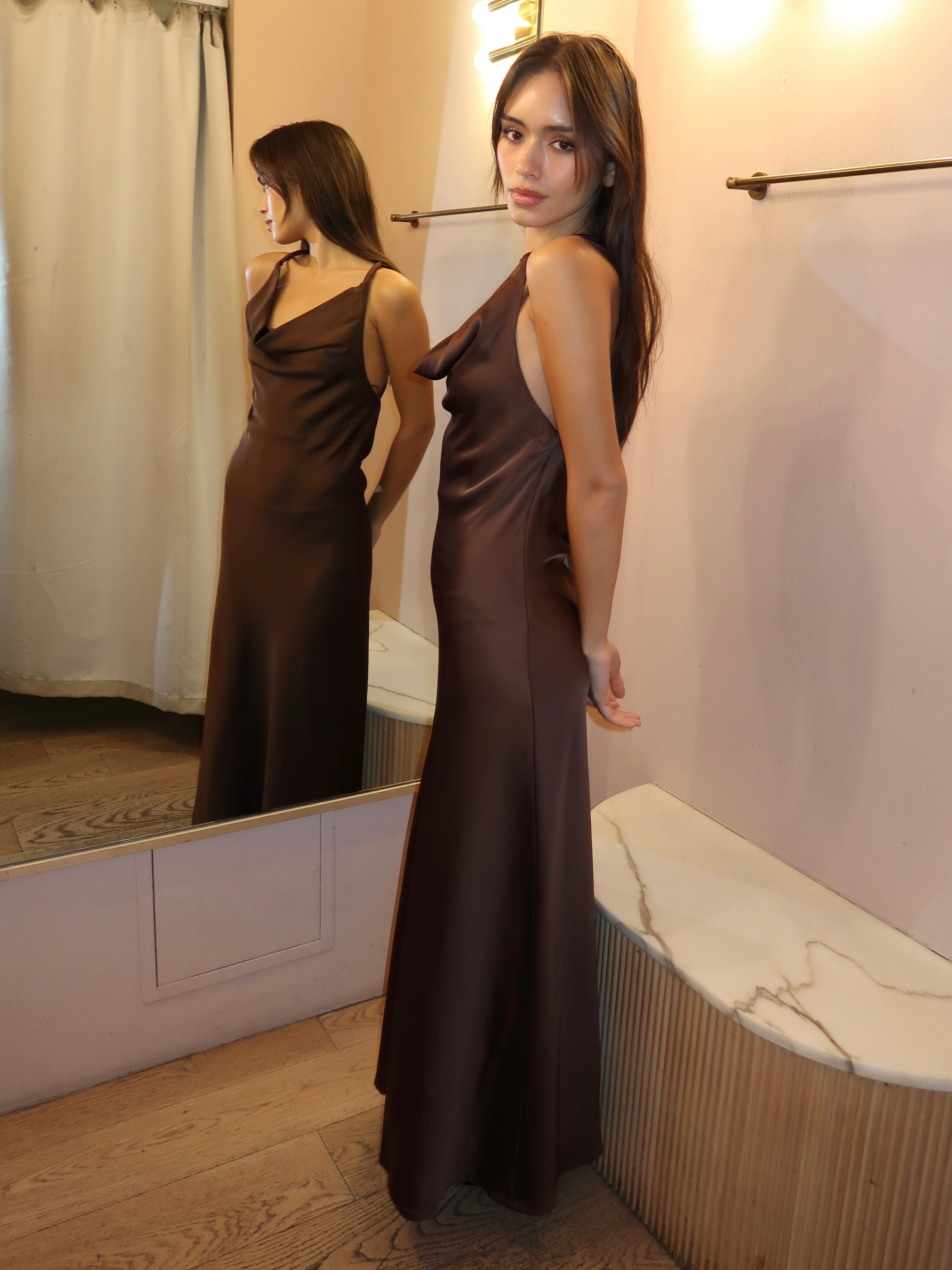 Ibiza Maxi Dress in Brown