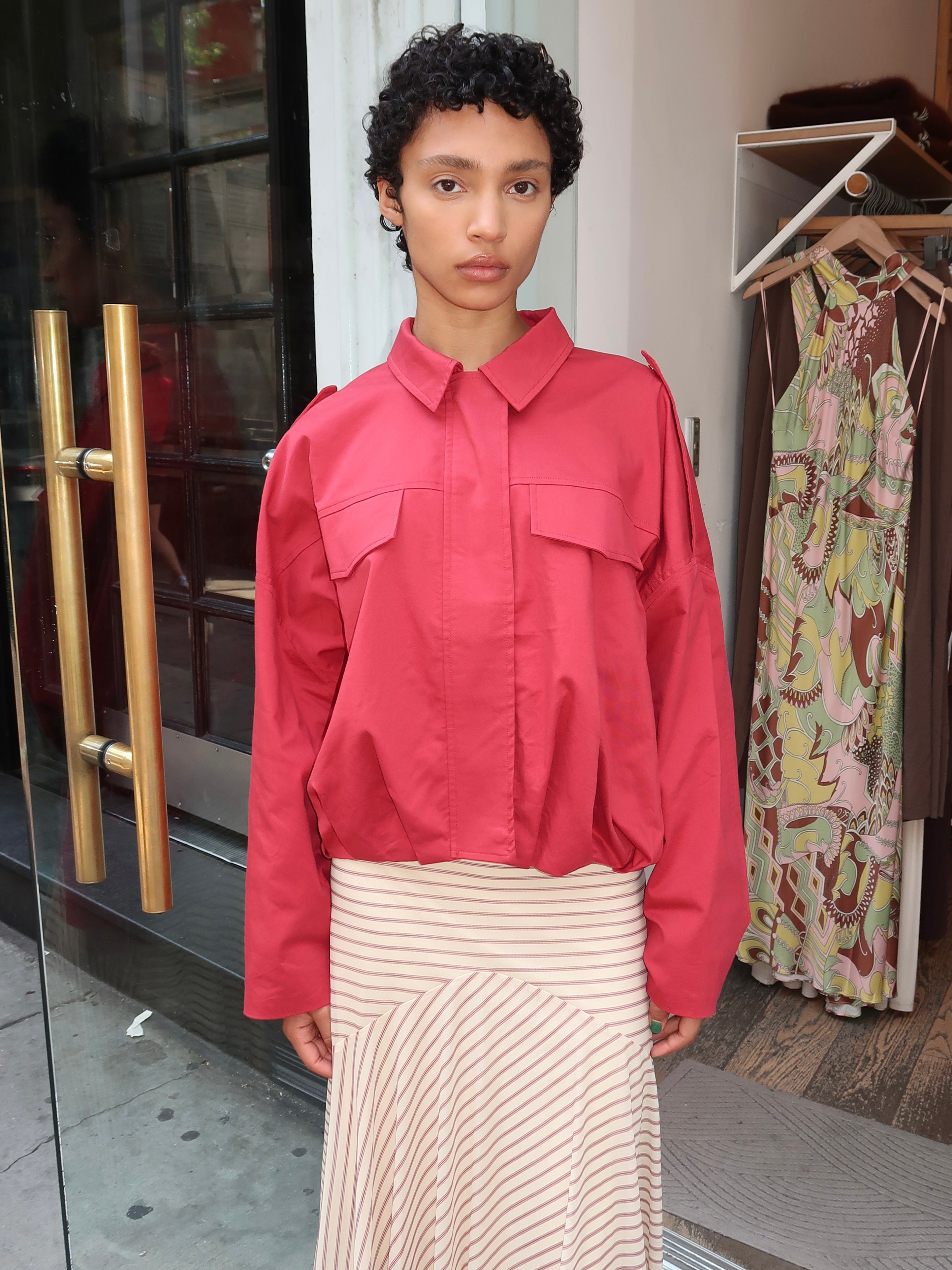 Archie Jacket in Ruby