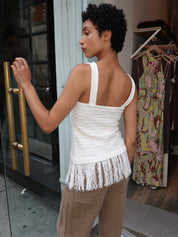 Kate Sweater Top in White