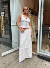 Load image into Gallery viewer, Teagen Ruffle Maxi Skirt in White
