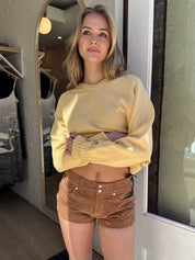 Suede Short in Fortune Cookie