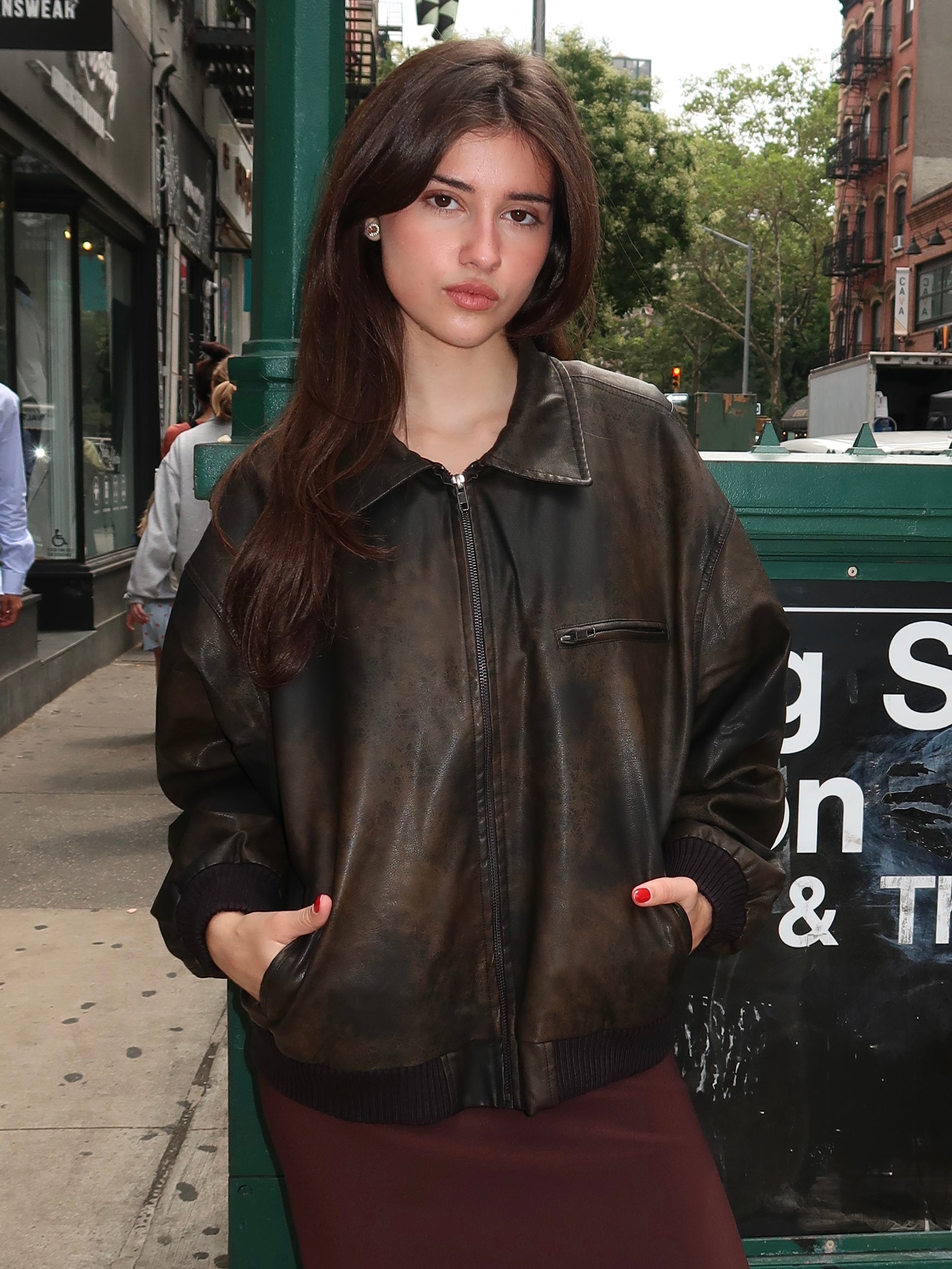 ブルゾン ALYSI SS25 SILK BOMBER JACKET (205912 P5219CHOCO) William Morris Strawberry Thief Women's Bomber Jacket