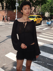 Solene Top in Black