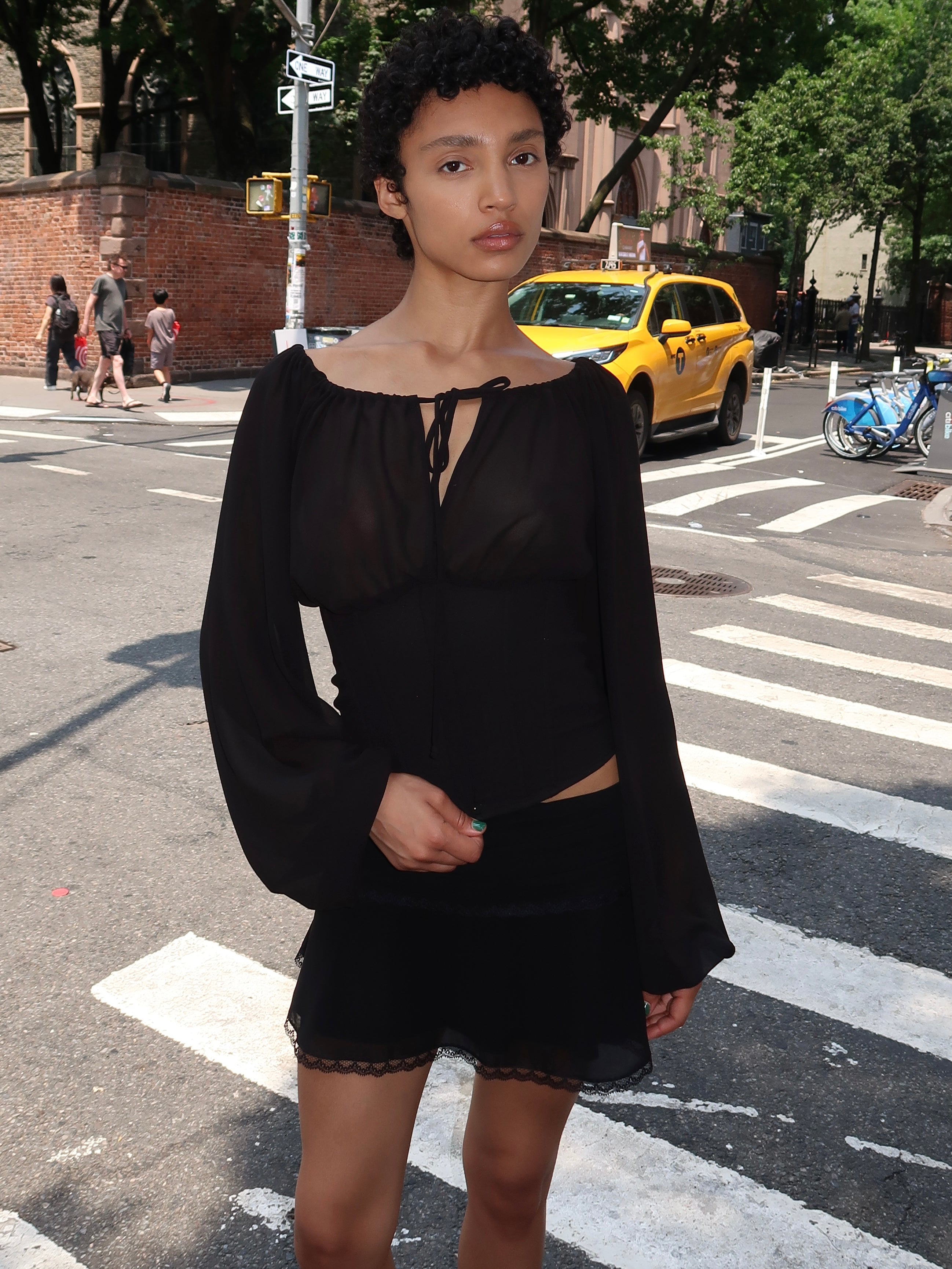 Solene Top in Black