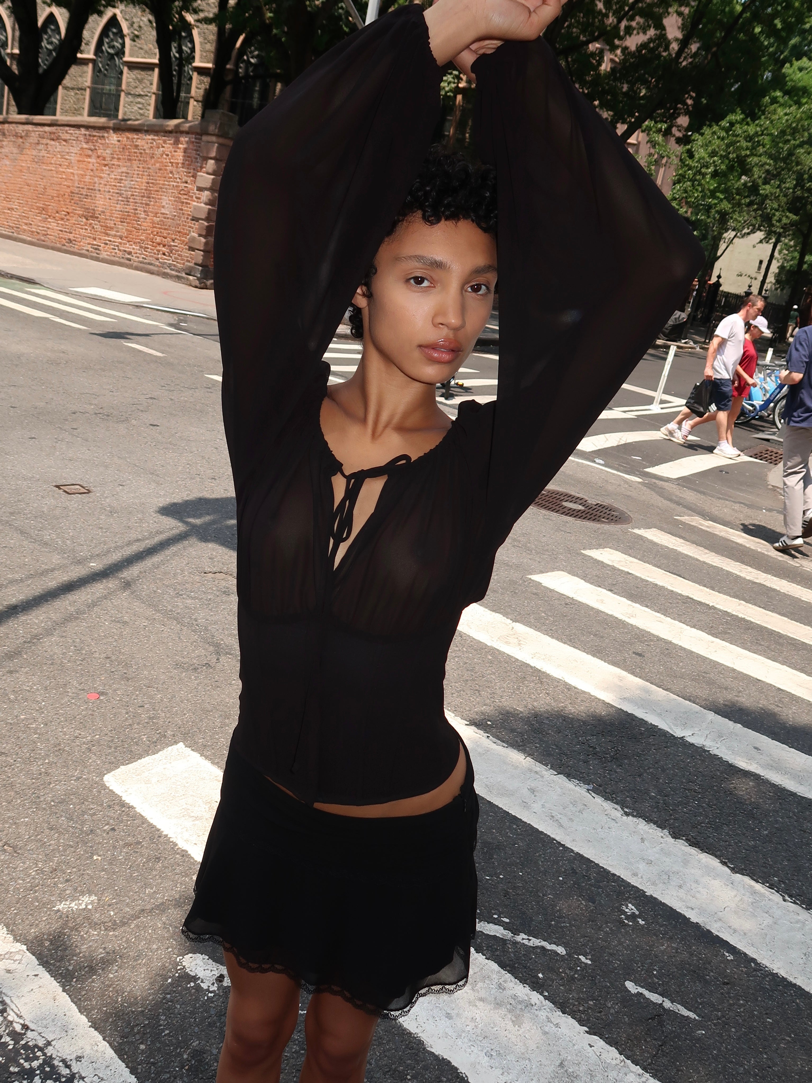 Solene Top in Black