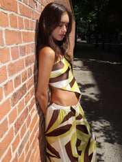 Soleil Head Scarf in Mila Geometric Print