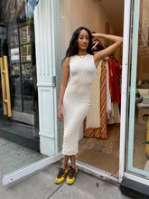 Load image into Gallery viewer, Kiki Mesh Midi Dress in Milk
