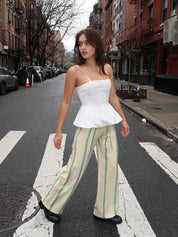 Matilda White Ruched Top