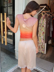 Anza Mesh Top in Sunset