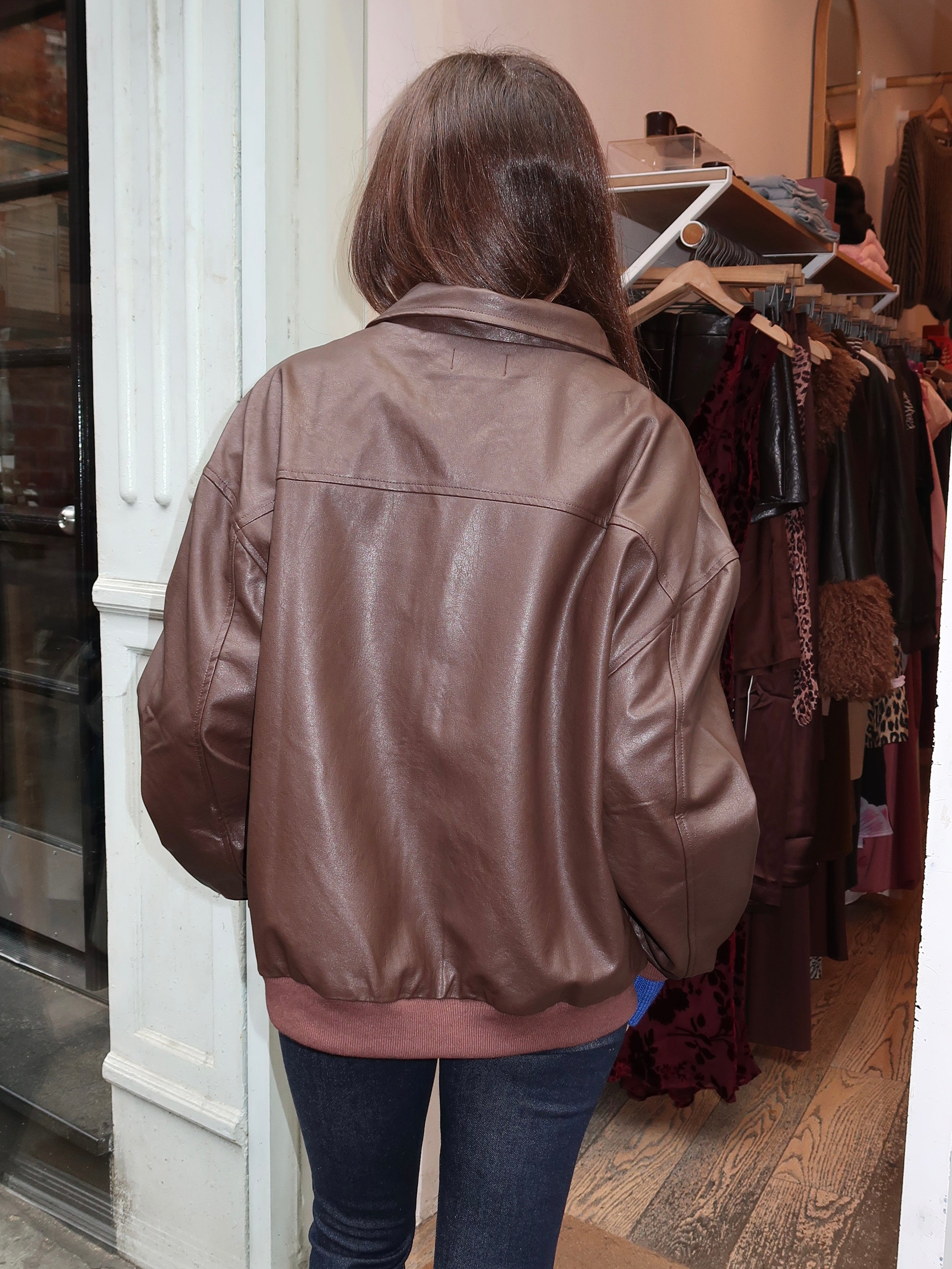 Pheonix Bomber Jacket in Brown – Isalis