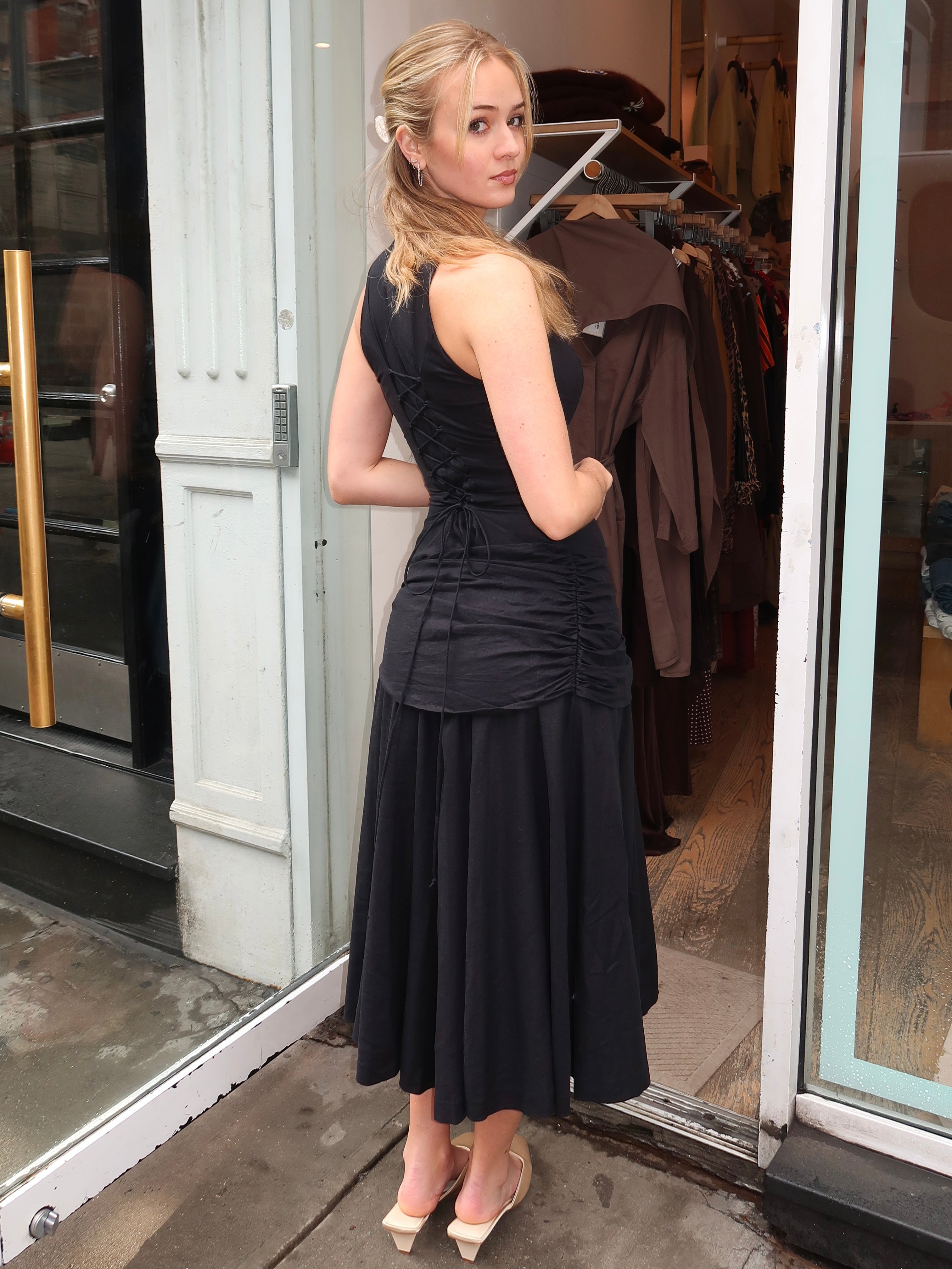 Victoire Dress in Black