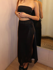 Ricky Midi Skirt in Black