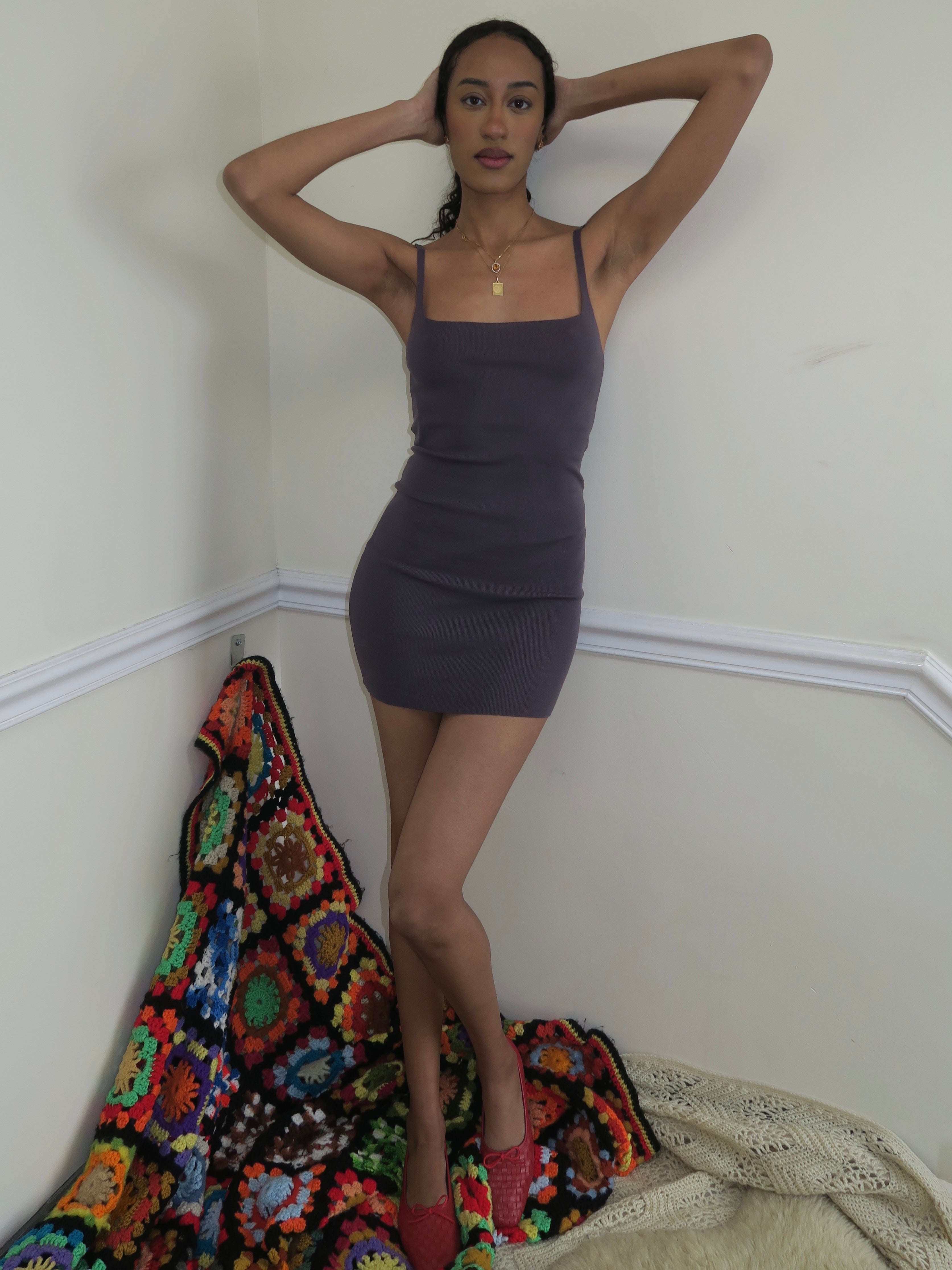 Arpador Mini Dress in Grey – Isalis