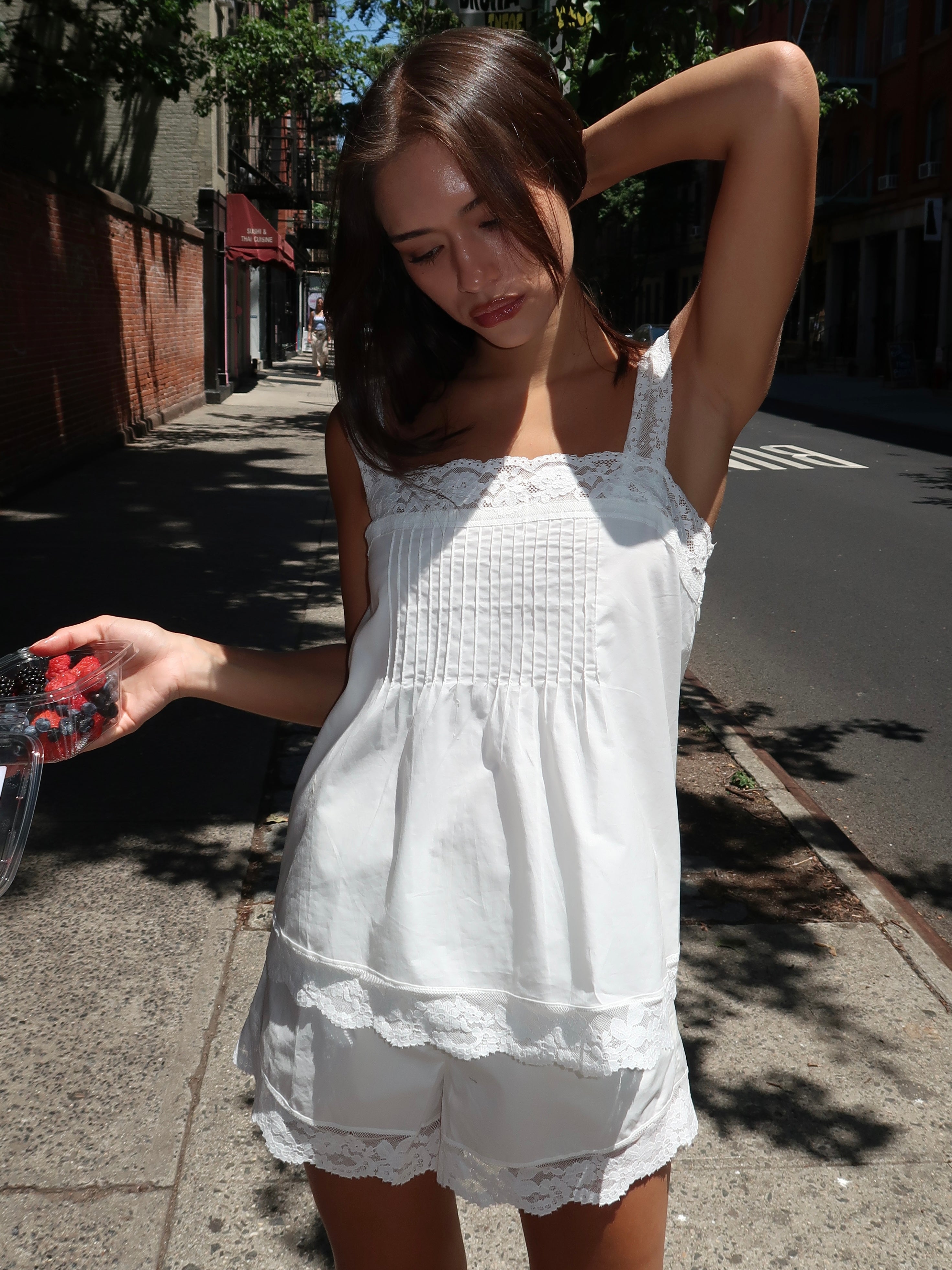Cristina Top in Mia Lace Ivory