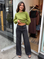 Jadyn Low Slung Palazzo in Zen