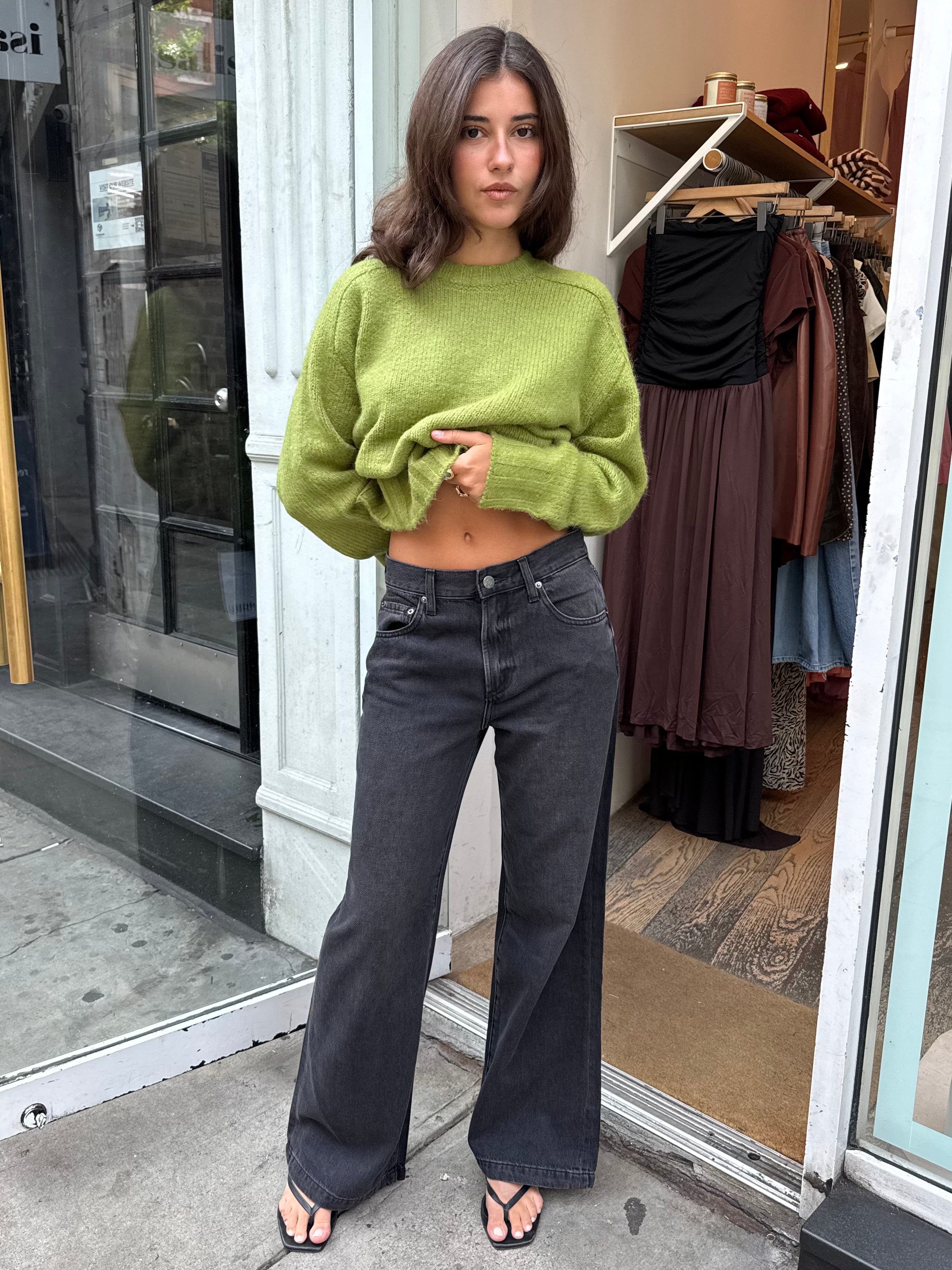 Jadyn Low Slung Palazzo in Zen