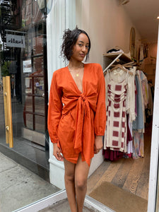 Mantra Dress Cover-Up in Rust