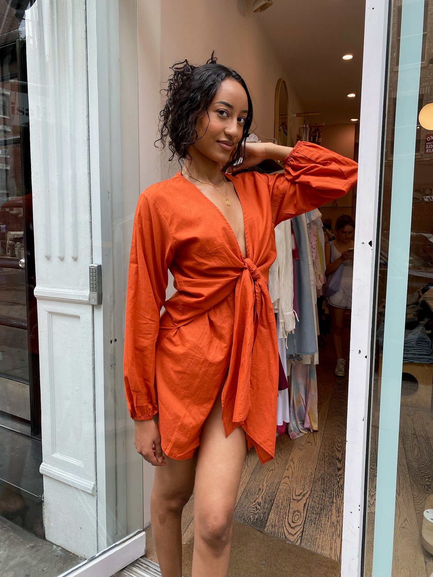 Mantra Dress Cover-Up in Rust – Isalis