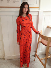 Mesa Maxi Dress in Pirazzo Floral Rosso