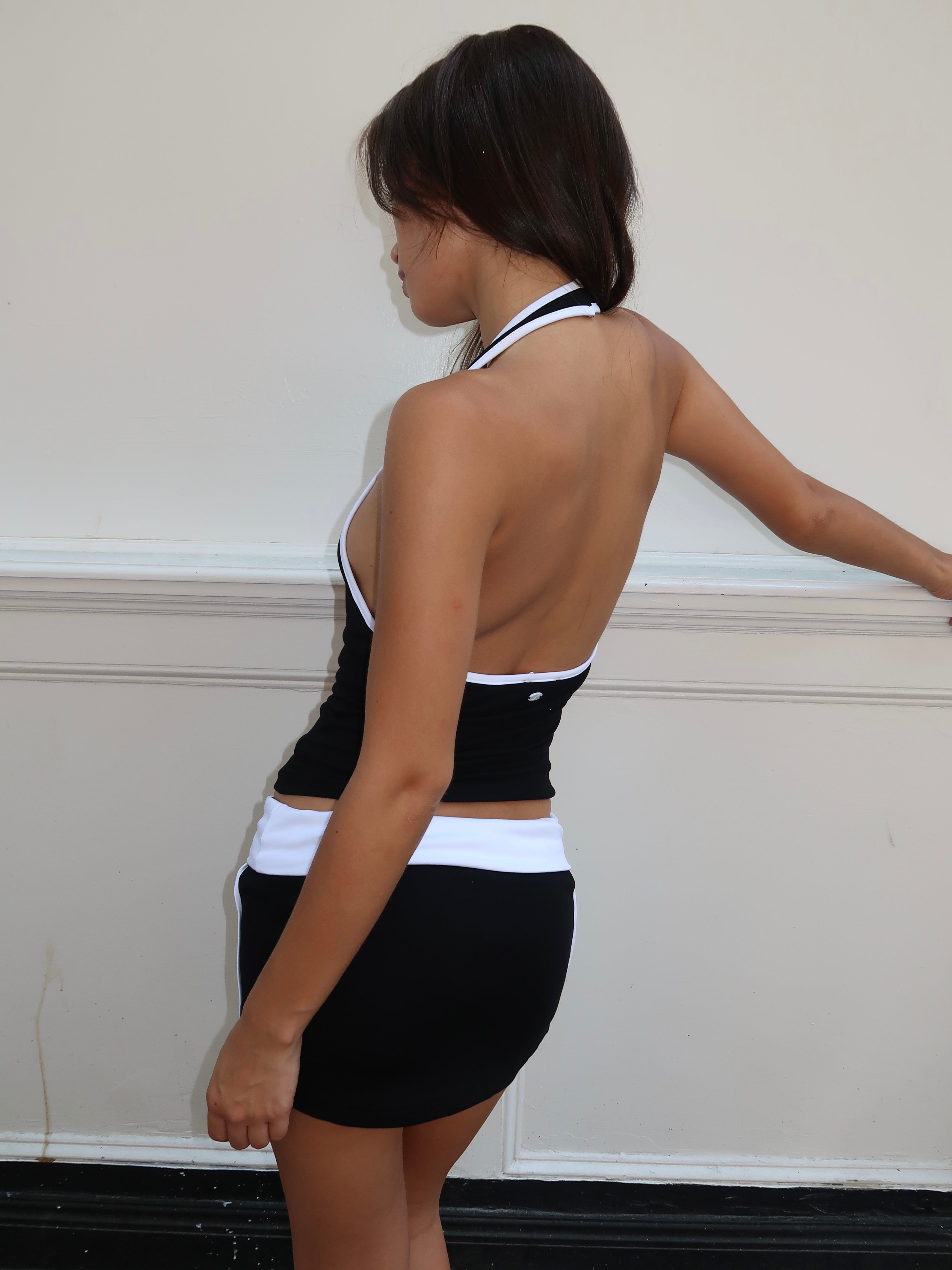 Kyre Halter Top in Black