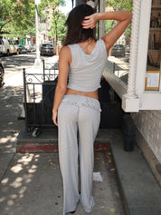 Deliah Stud Pants in H.Grey
