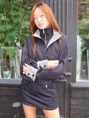 Amaryllis Cropped Jacket in Navy