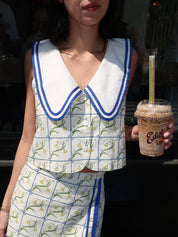 Georgia Top in Buttercup Tile