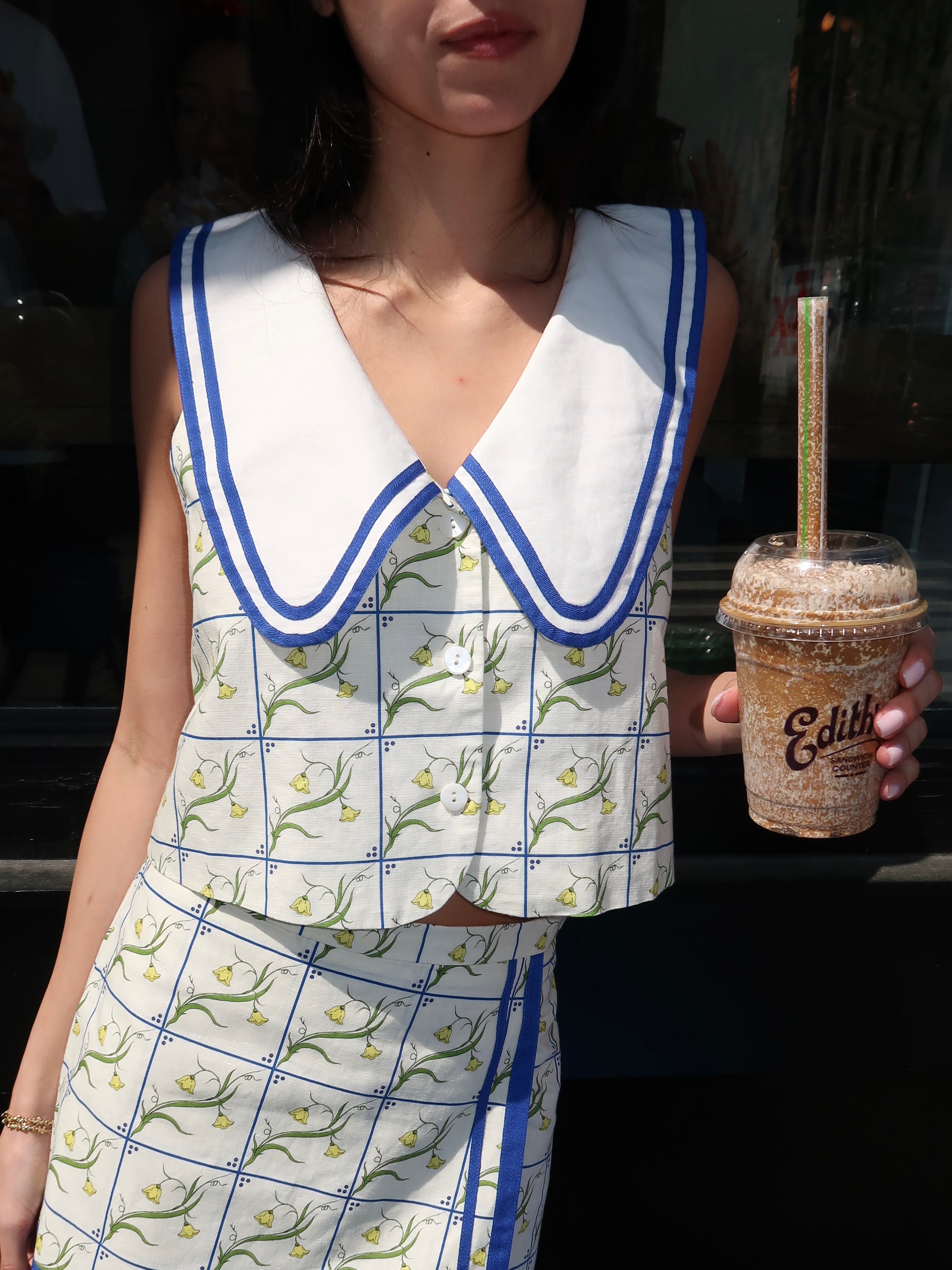 Georgia Top in Buttercup Tile