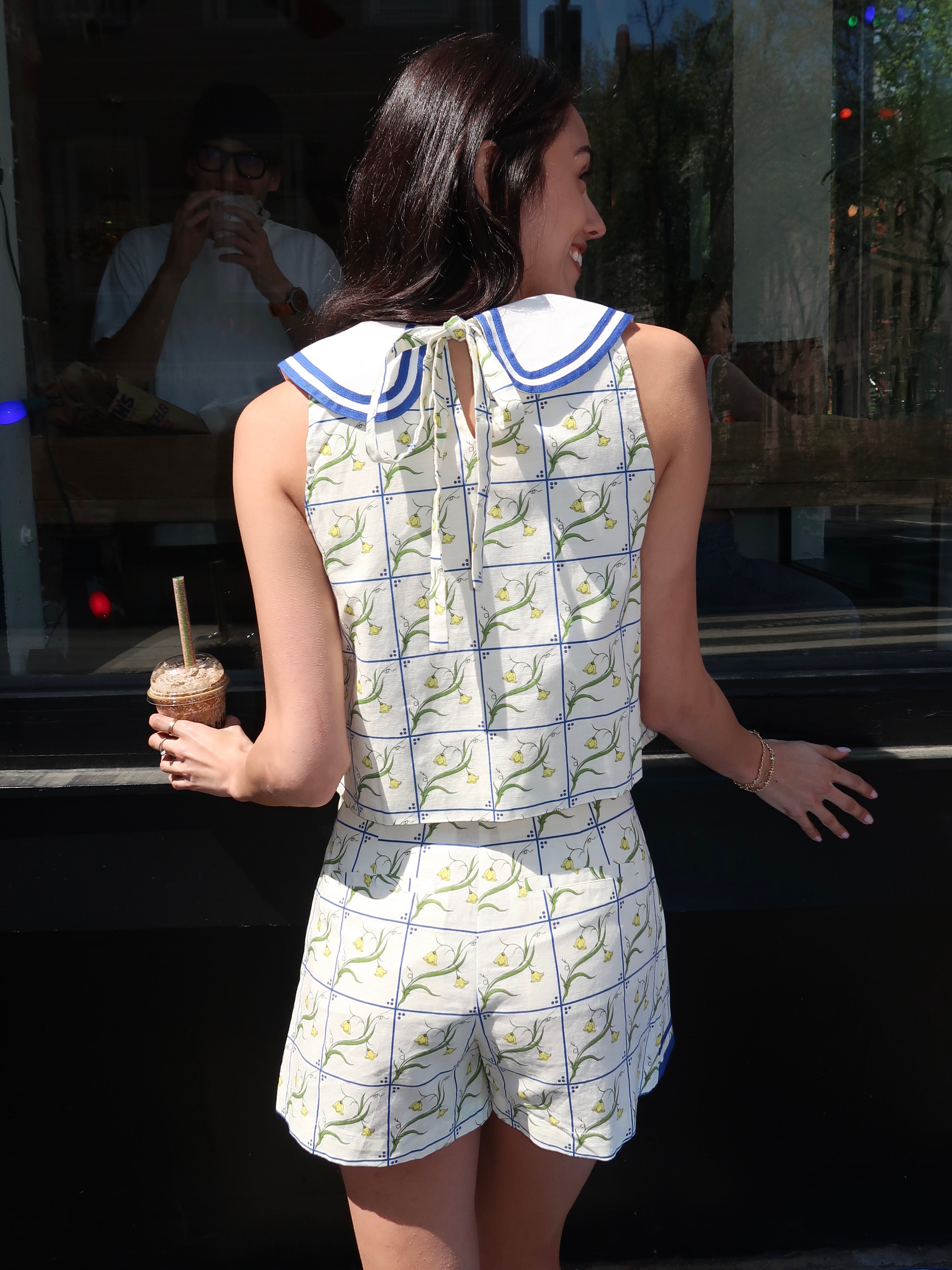 Georgia Top in Buttercup Tile