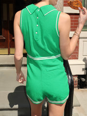 Tashi Romper in Turf Green