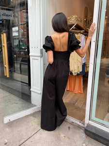 The Biltmore Jumpsuit in Caviar