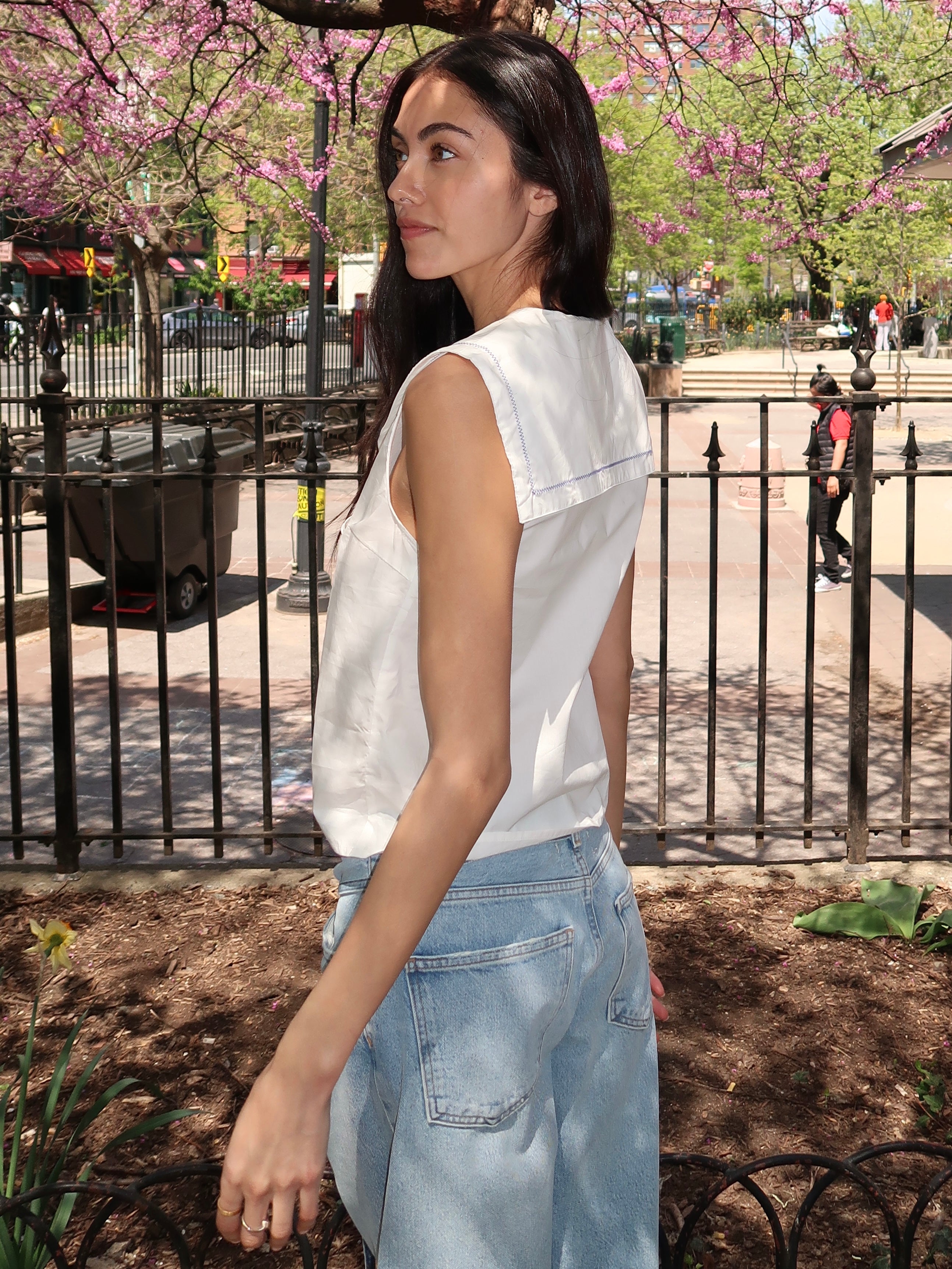 Alisha Sailor Top in White