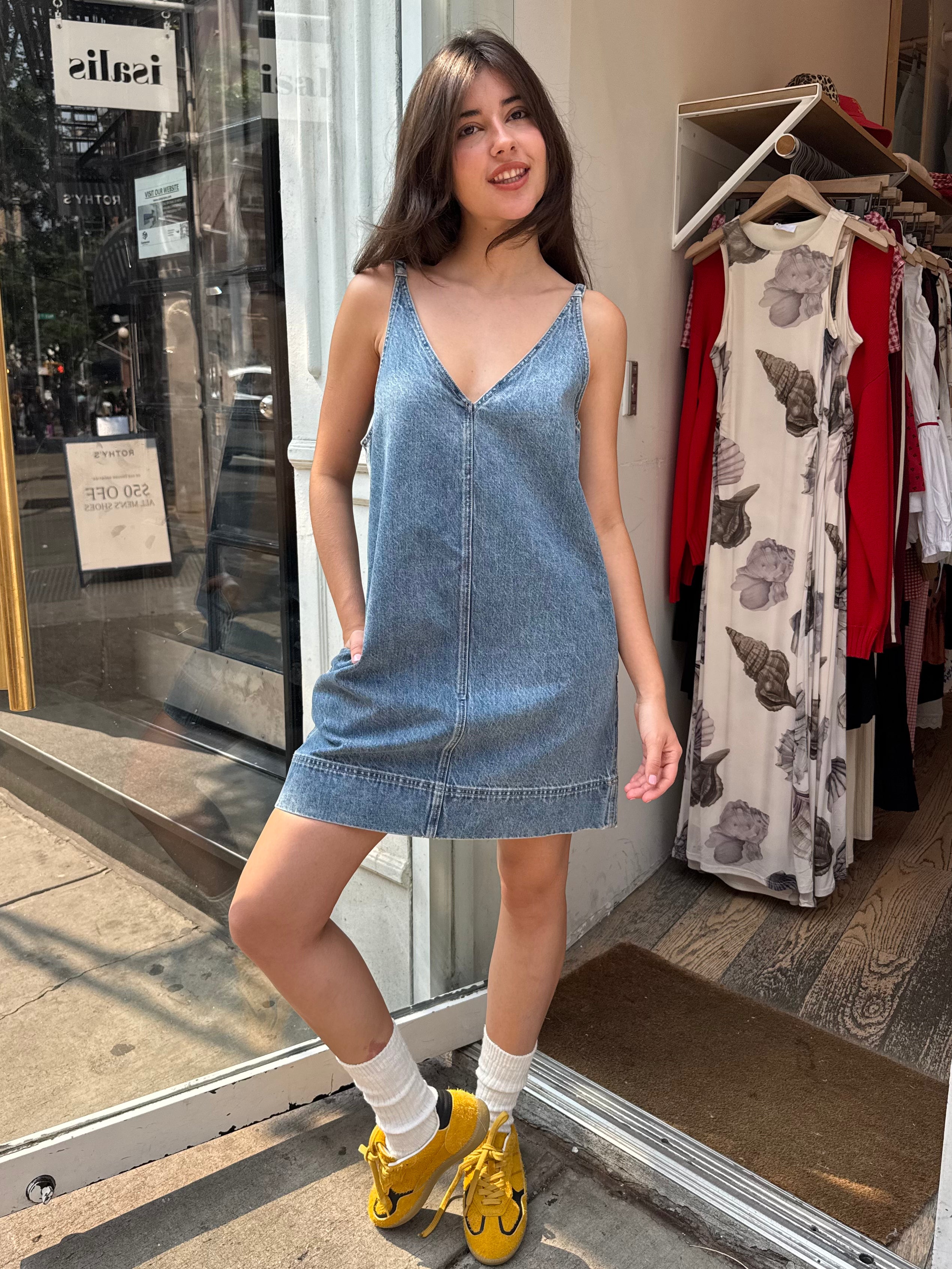 Tavi Pop Over Dress in Palms