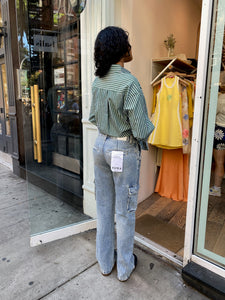 Bobbie Cargo Mid Rise Vintage Straight in Regent