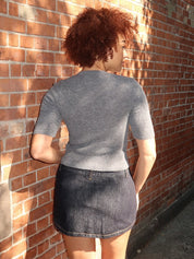 Tabitha Cardigan in Charcoal Heather