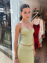 Load image into Gallery viewer, Celine Lace Tank in Green
