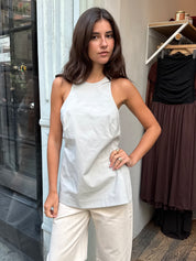 Racerback Top in Silver