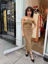 Load image into Gallery viewer, The Rey Bias Cut Midi Skirt in Sandstone
