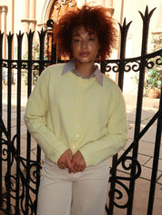 Pisces Button Down Cardigan in Butter