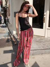 Leroy Red Striped Twill Pants