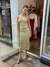 Load image into Gallery viewer, Clairo Lace Midi Skirt in Green
