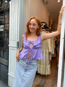 Summer Lace Top in Violet