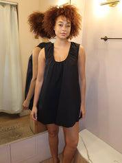 Gesa Shift Mini Dress in Black
