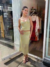 Load image into Gallery viewer, Clairo Lace Midi Skirt in Green

