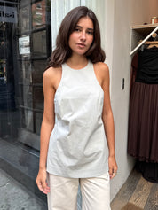 Racerback Top in Silver