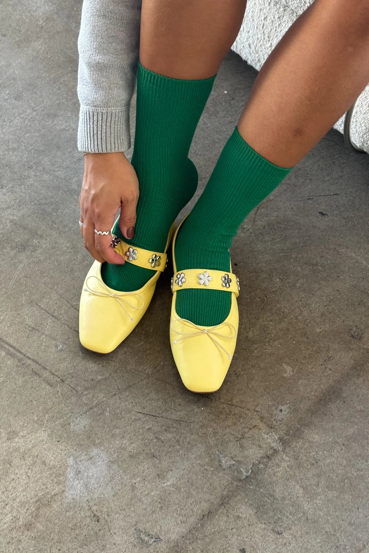 Trouser Socks in Deep Green