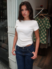 Baby Waffle Tee in Pashmina