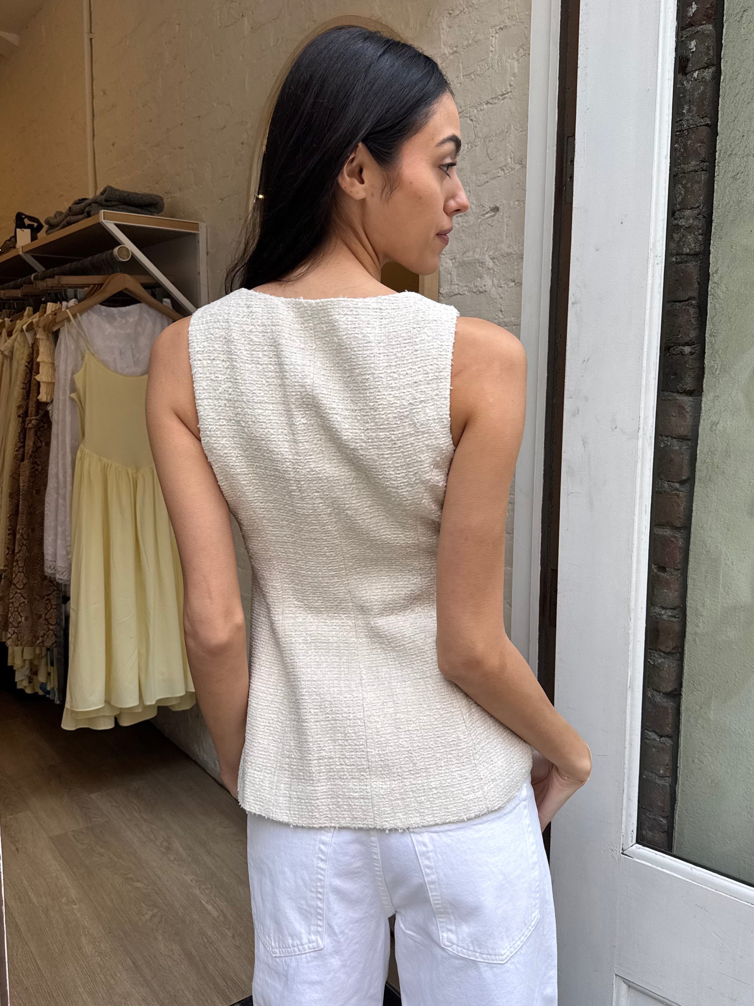 Brunelle Vest in Oatmeal